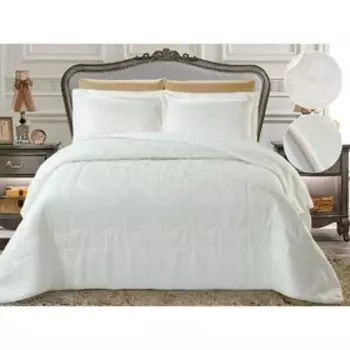 Комплект «Вермонт»: покрывало 220 × 240 см, наволочки 50 × 70 см - 2 шт, белый