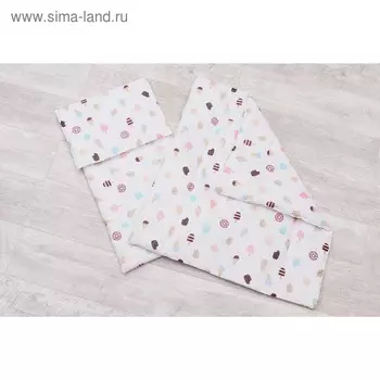 Комплект в коляску Mommy star, 3 предмета, принт эскимо