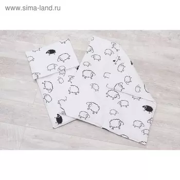 Комплект в коляску Mommy star, 3 предмета, принт овечки