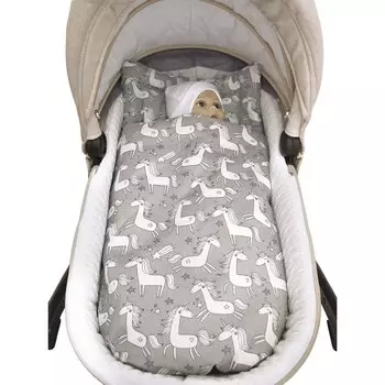 Комплект в коляску Mommy Star, цвет серый