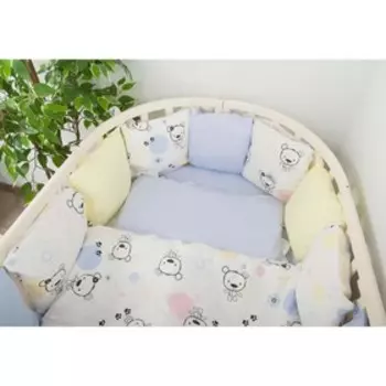 Комплект в кроватку «Конфетти», 6 предметов, розовый