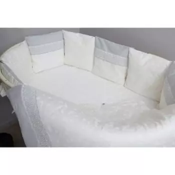 Комплект в кроватку «Тридцать три короны», 6 предметов, бежевый