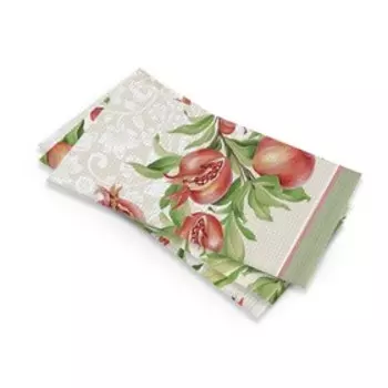 Комплект вафельных полотенец «Спелый гранат», размер 50х70 см - 3 шт