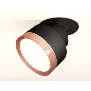 Комплект встраиваемого поворотного светильника Ambrella light, Techno, XM8102503, цвет чёрный песок