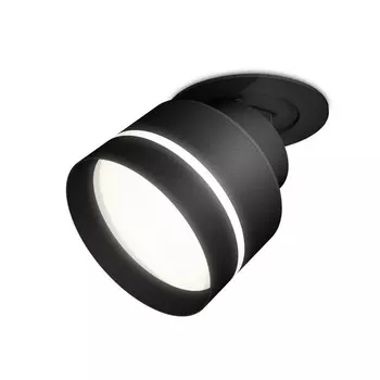 Комплект встраиваемого поворотного светильника с акрилом Ambrella light, Techno, XM8102525, цвет чёрный песок