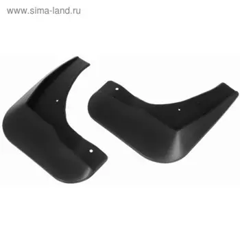 Комплект задних брызговиков, RIVAL, Hyundai Solaris II седан 2017-2020, 2 шт., с креплением, 22305002