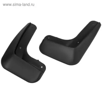 Комплект задних брызговиков, RIVAL, Kia Rio IV седан 2017-2020, 2 шт., с креплением, 22803002