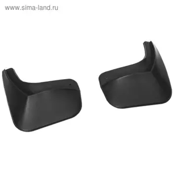 Комплект задних брызговиков, RIVAL, Renault Logan 2013-н.в., 2 шт., с креплением, 24702001