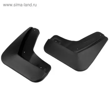 Комплект задних брызговиков, RIVAL, Skoda Octavia A7 2017-2020, 2 шт., с креплением, 25101003