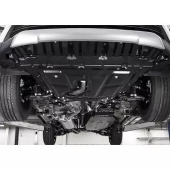 Комплект защит картер, КПП, топливный бак, редуктор "АвтоБРОНЯ", Toyota RAV4 2013-2019, с крепежом, K111.09506.1