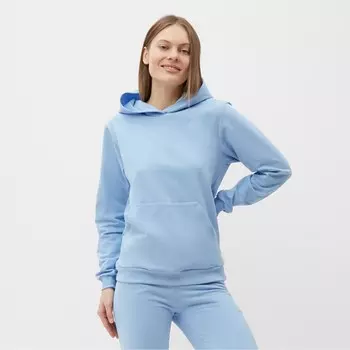 Комплект женский (фуфайка/брюки) НАЧЁС, цвет голубой, размер 52