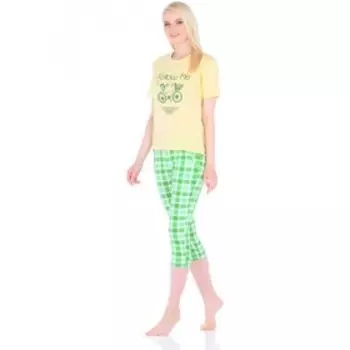 Комплект женский «Геля», размер 44, цвет жёлтый + зелёный