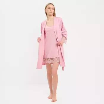 Комплект женский KAFTAN (халат и сорочка), р. 44-46, розовый
