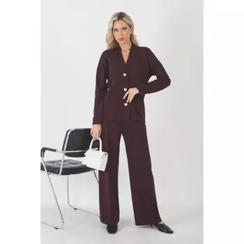 Комплект женский: кардиган и брюки, размер 50