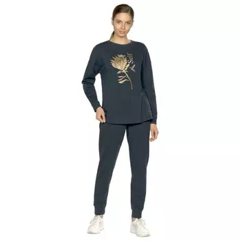 Комплект женский , размер xs, цвет темно-синий