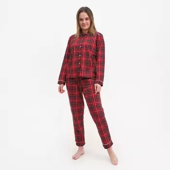 Комплект женский (рубашка, брюки) цвет МИКС, размер 52