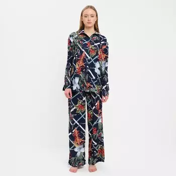 Пижама женская (рубашка, брюки) KAFTAN «Ремень», размер 48-50