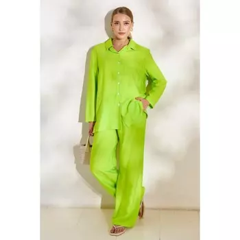 Комплект женский: рубашка, брюки, размер 50