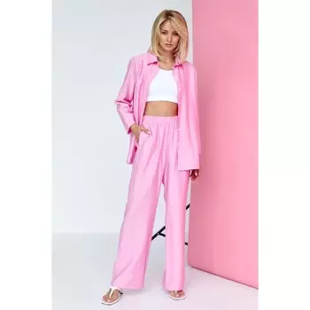 Комплект женский: рубашка, брюки, размер 58