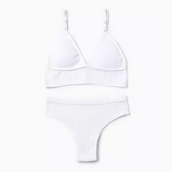 Комплект женский (топ, трусы) Collorista, белый, размер 42-44