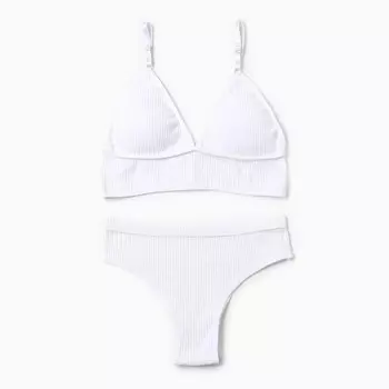 Комплект женский (топ, трусы) Collorista, белый, размер 44-46