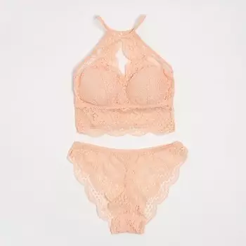 Комплект женский (топ, трусы) Collorista, розовый, размер 42-44