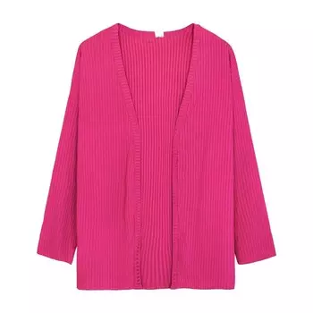 Комплект женский: жакет, майка брюки, размер 48, цвет розовый