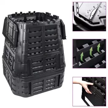 Компостер, 89 89 113 см, пластик, 740 л, «Super Composter-2»