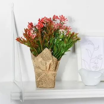 Композиция "Мелкие ягодки" 7*17 см, микс