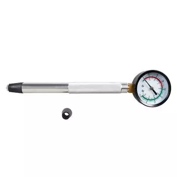 Компрессометр KRAFT KT831010, 16 атм, прижимной, удлиненный, ГАЗ 406 дв. 16V