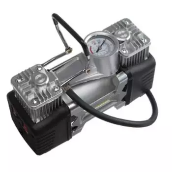 Компрессор автомобильный TORSO, двухпоршневой 12В, подсветка, 85 л/мин, провод 2.5 м