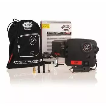 Компрессор компактный NON-STOP, с манометром, 12В, 21 бар 12 л/мин, HEYNER