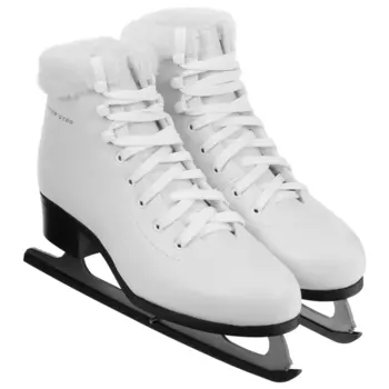 Коньки фигурные Winter Star с мехом, искусственная кожа, р. 30