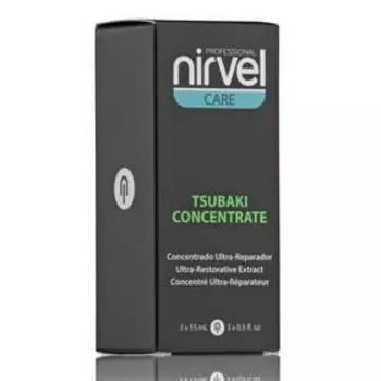 Концентрат для восстановления волос Nirvel Professional Tsubaki, 3 шт. по 15 мл