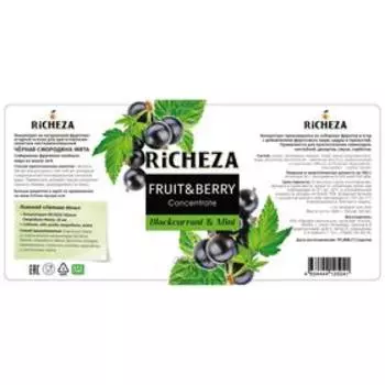 Концентрат RiCHEZA «Черная Смородина - Мята», 1000 г
