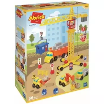 Конcтруктор Abrick «Строительный кран», 55 × 40 × 55 см