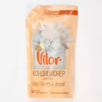 Кондиционер для белья VILOR , Миндаль и белые цветы, 1000 мл