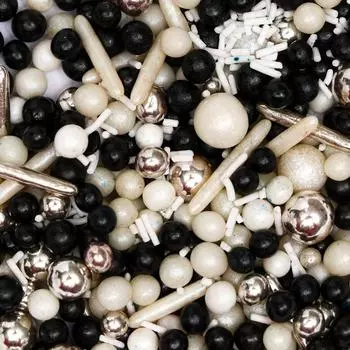 Кондитерская посыпка ассорти «Чёрно-белый», 50 г