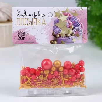 Новый год. Кондитерская посыпка "Багряный лес", 20 г