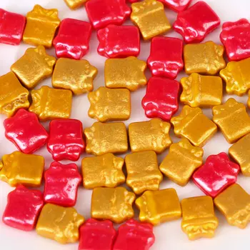 Новогодняя кондитерская посыпка «Новогодний сладкий подарок» красно-золотая, 20 г