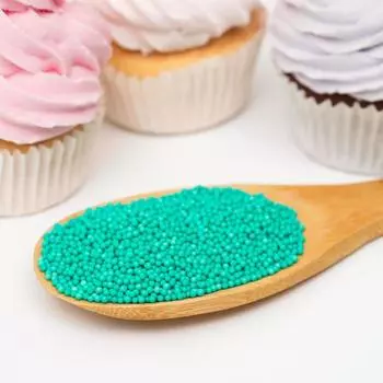 Кондитерская посыпка шарики перламутровые 2 мм, зелёный микс, 50 г