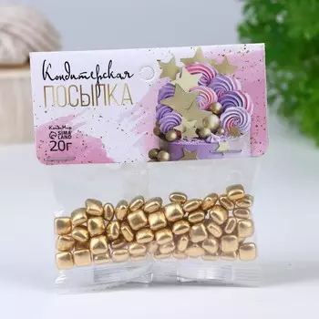 Кондитерская посыпка «Золотой слиток», 20 г