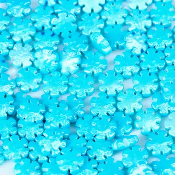 Новогодняя кондитерская посыпка "Звёздная снежинка", голубая, 20 г