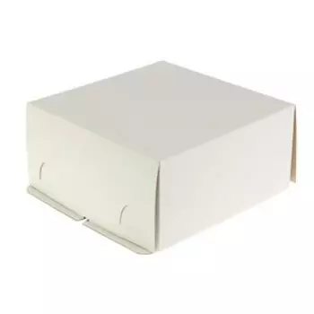 Кондитерская упаковка, короб белый, 28 х 28 х 14 см