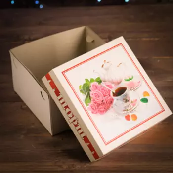 Кондитерская упаковка, короб, "Чаепитие" ,1 кг