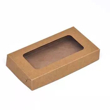 Кондитерская упаковка, крафт, 18 x 10 x 3 см