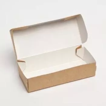 Кондитерская упаковка, крафтовая, 17 х 7 х 4 см