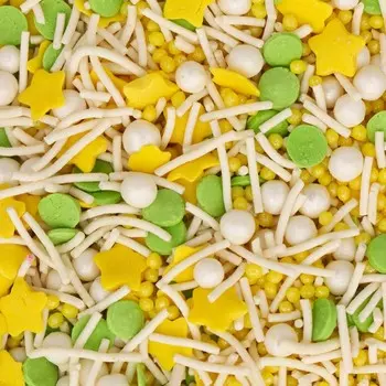 Посыпка кондитерская «Микс»: зеленый, желтый, белый, 50 г