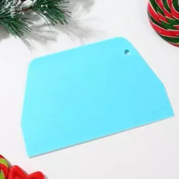 Кондитерский шпатель пластик "Тепла и уюта", 12,2 х 0,2 х 19 см