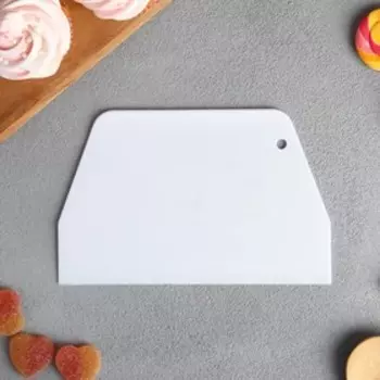 Кондитерский шпатель пластик «Все котики», 12.2 х 0.2 х 19 см